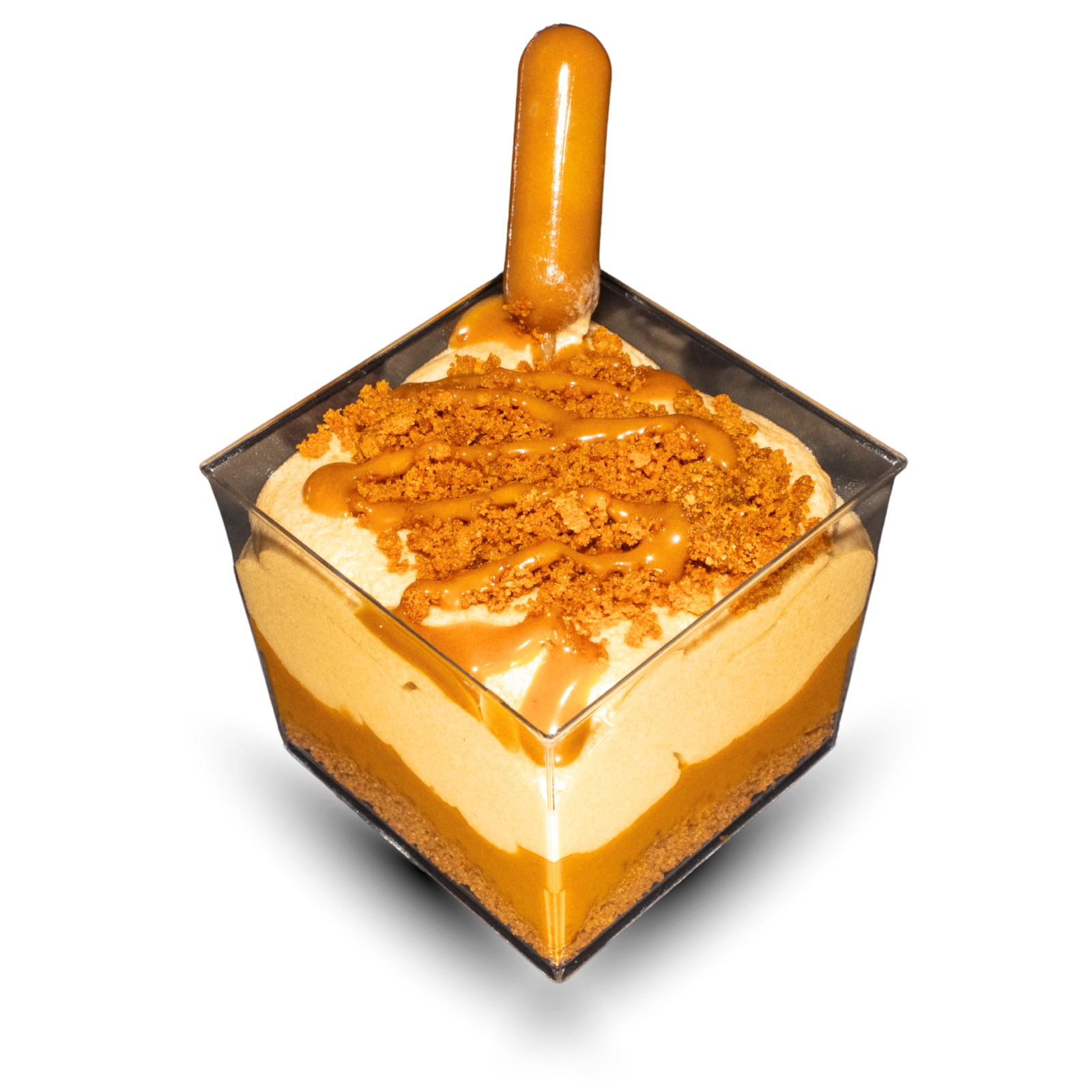 Sweetland Biscoff cube dessert with Lotus cream and caramel sauce Portland