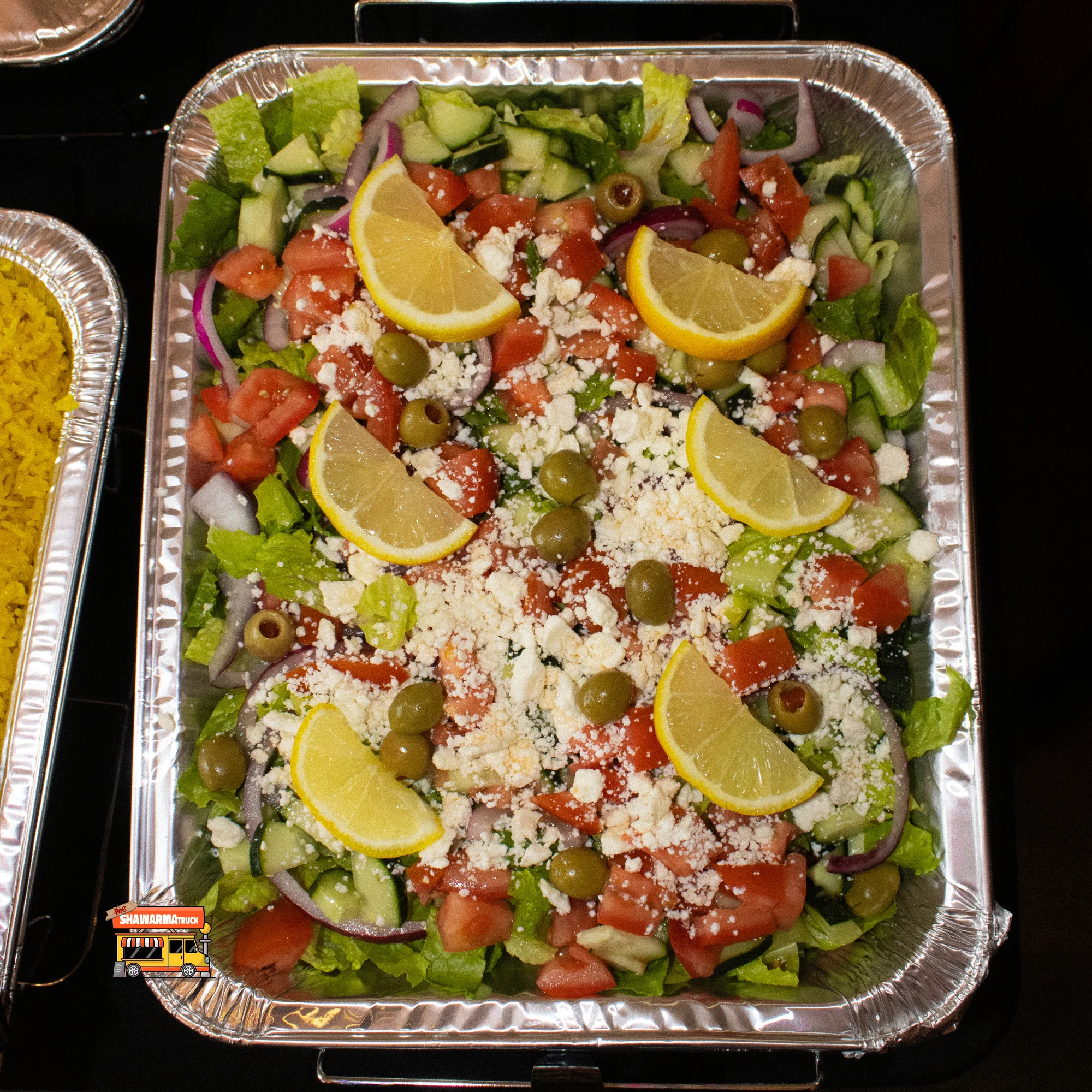 Halal Mediterranean catering menu from The Shawarma Truck Portland